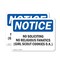 Signmission No Soliciting No Religious Fanatics Girl OSHA Notice Sign, Plastic, 10in W x 7in L, 2PK OS-2PACK-NS-P-710-L-14829 - alternate 1
